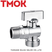 chromed plated brass toilet flush angle valve